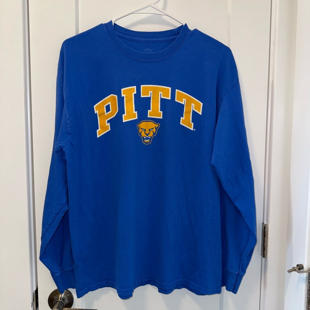 PITT University of Pittsburgh long sleeve tee size L